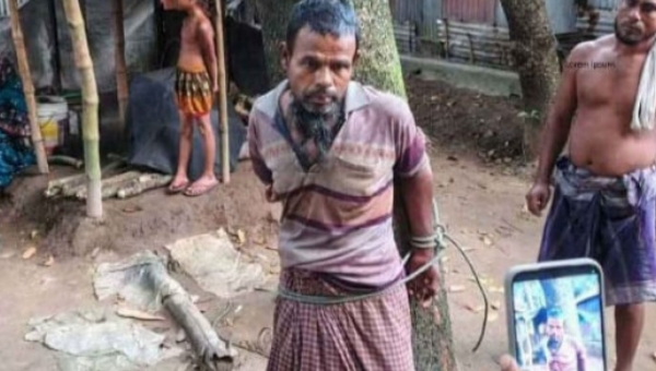 সুনামগঞ্জে মাকে কু'পিয়ে হ'ত্যার অভিযোগে ছেলে আ'টক