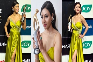 গ্রিন স্যাটিনের গাউনে অপরূপ জয়া