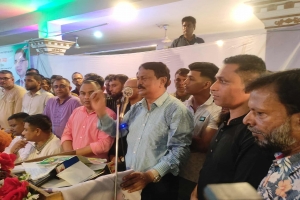 ছাতকের জাউয়াবাজারে বিএনপির ৩১ দফা কর্মসূচির লিফলেট বিতরণ 